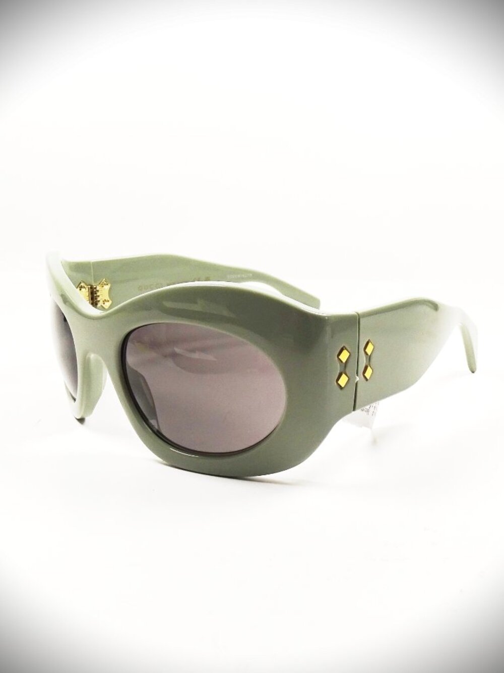 GUCCI GG 1463S 004 Light Sage Frame Gray Lens 55-23-125 M Sunglasses